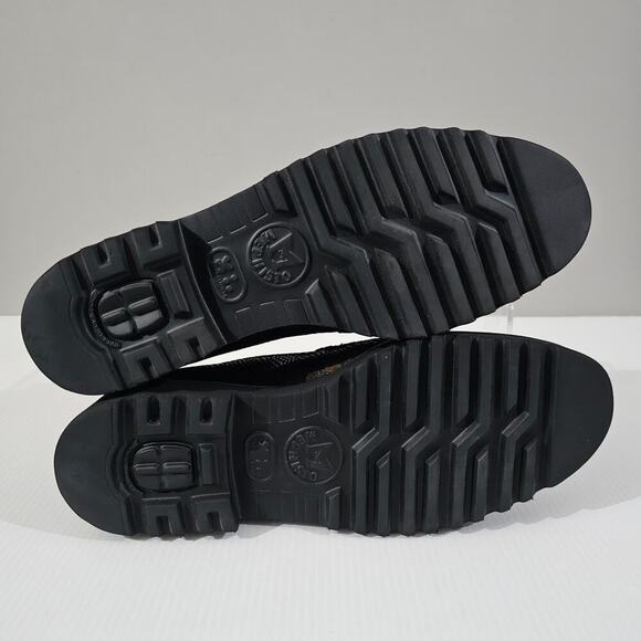 NEW Mephisto Salka Loafer 6.5 Gold Snake Print Leather Chunky Lug Sole Slip On - Picture 10 of 13